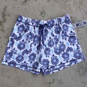 Printed Cotton Knit Shorts NWOT